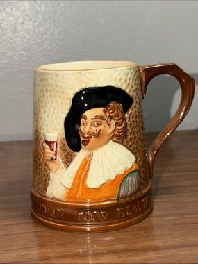 Vintage Jolly Good Health Ceramic Mug Falcom Ware Made in England